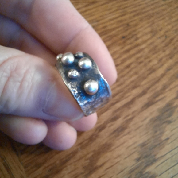 Handmade OOAK Sterling & Brass Ring - Picture 8 of 9